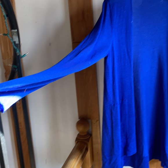 Royal blue Eileen Fisher open-front cardigan / S - Picture 2 of 6